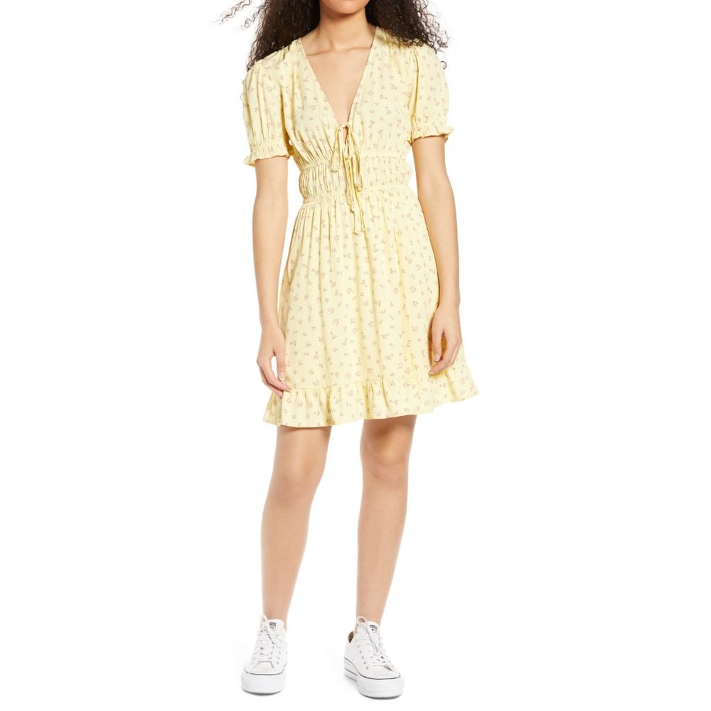 NEW One Clothing Floral Elastic Waist Minidress SM - Picture 3 of 8